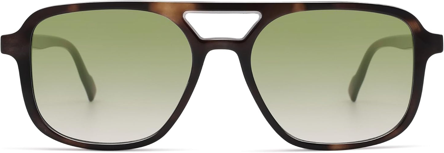SOJOS Retro Aviator Sunglasses for Women Men,Trendy Rectangle Womens Mens Shades Sun Glasses SJ2202