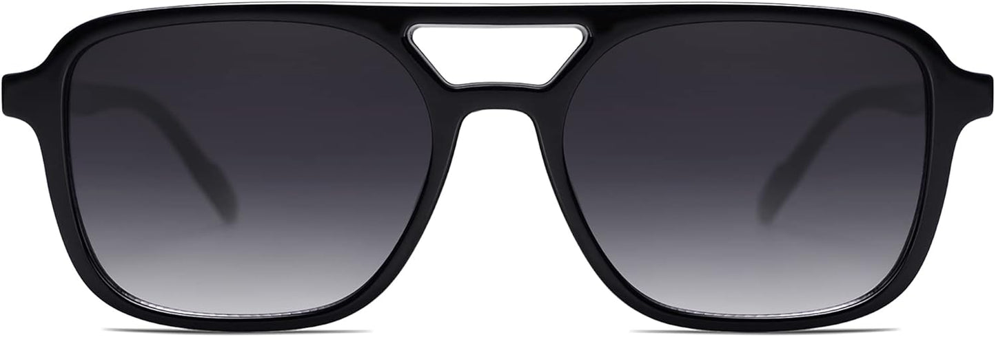 SOJOS Retro Aviator Sunglasses for Women Men,Trendy Rectangle Womens Mens Shades Sun Glasses SJ2202