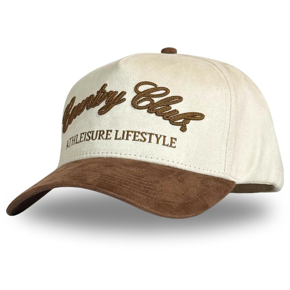 Vintage Western Trucker Hat | Men & Women | Country Cute Caps for Cowgirls Cowboys | Camo Denim Embroidered Cotton | Snapback