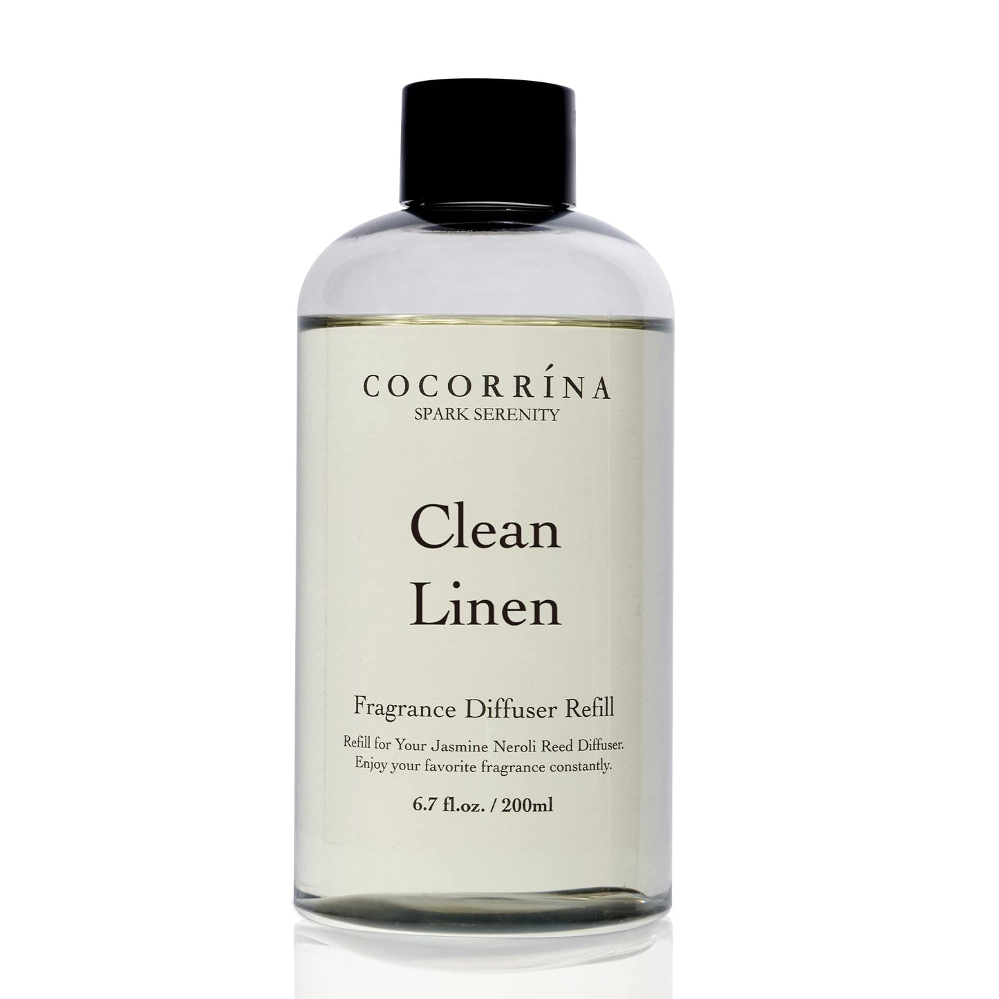 COCORRÍNA Reed Diffuser - Cashmere Vanilla 6.7 fl oz Reed Diffuser for Bedroom Bathroom Home Décor