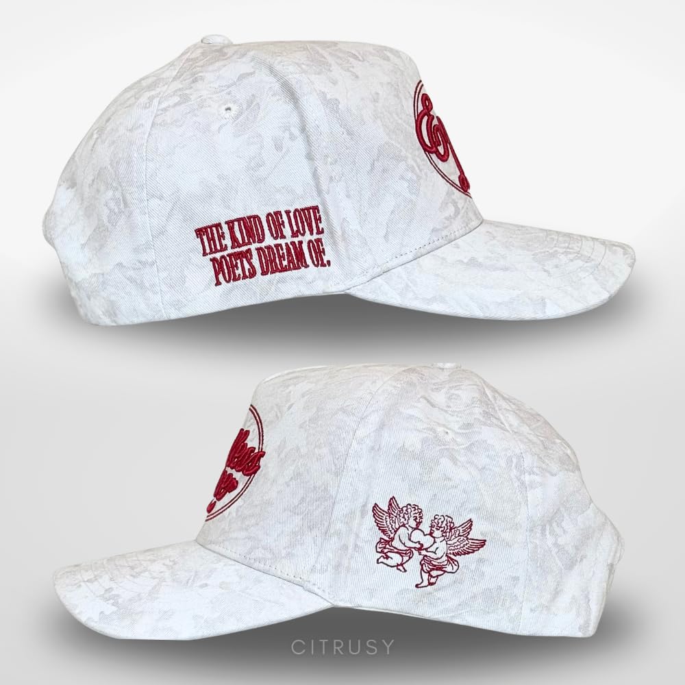Vintage Fashion Trucker Hat | Men & Women | Trendy Cute Retro Red Caps for Country & Western | Camo Fur Cotton | Snapback