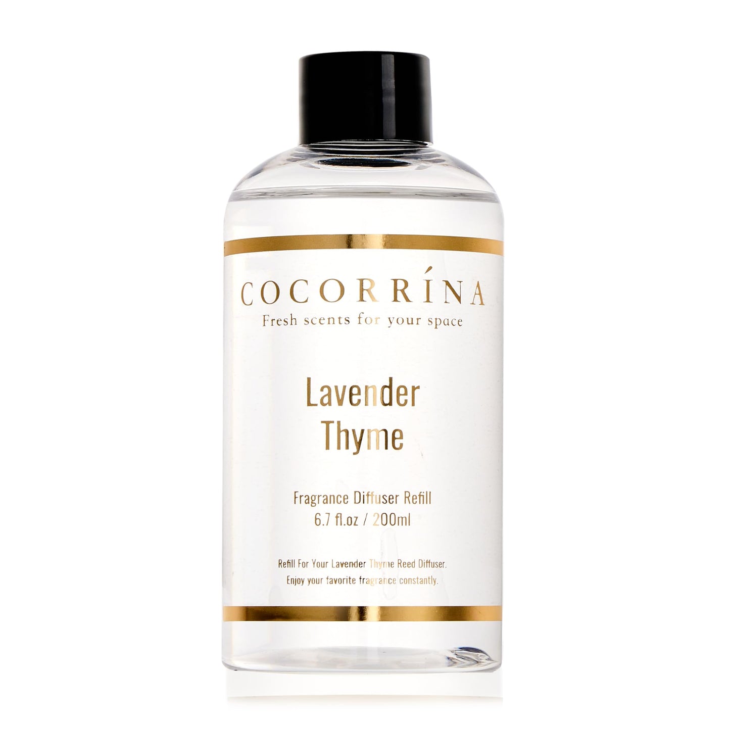 COCORRÍNA Reed Diffuser - Cashmere Vanilla 6.7 fl oz Reed Diffuser for Bedroom Bathroom Home Décor