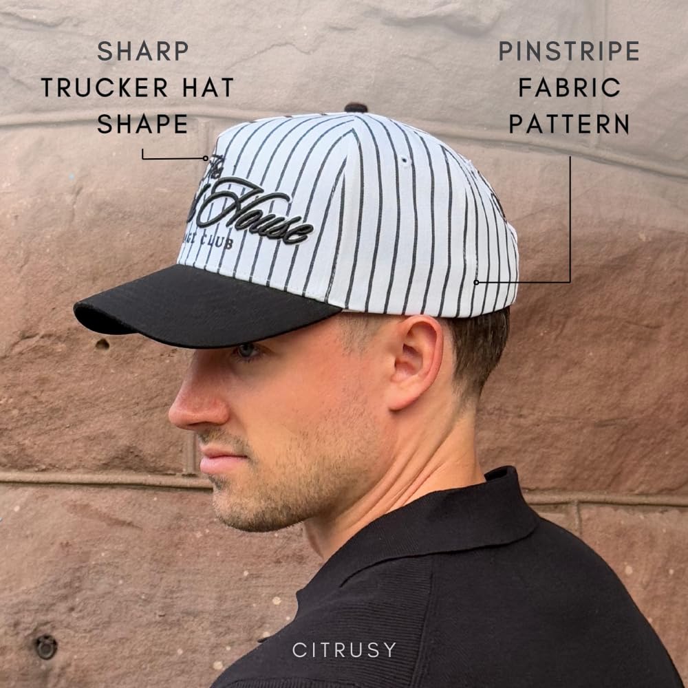 Vintage Fashion Trucker Hat | Men & Women | Trendy Cute Retro Red Caps for Country & Western | Camo Fur Cotton | Snapback