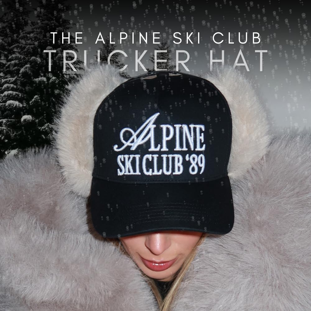 Vintage Fashion Trucker Hat | Men & Women | Trendy Cute Retro Red Caps for Country & Western | Camo Fur Cotton | Snapback