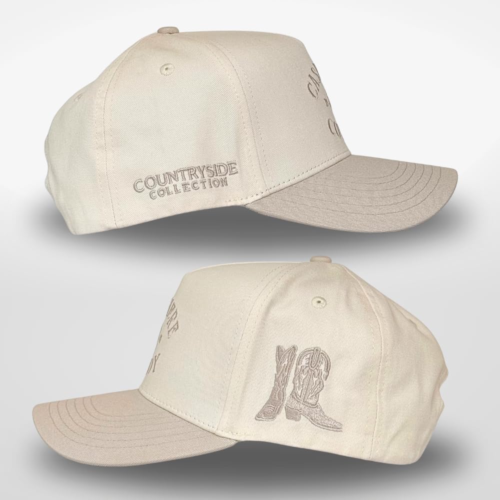 Vintage Western Trucker Hat | Men & Women | Country Cute Caps for Cowgirls Cowboys | Camo Denim Embroidered Cotton | Snapback