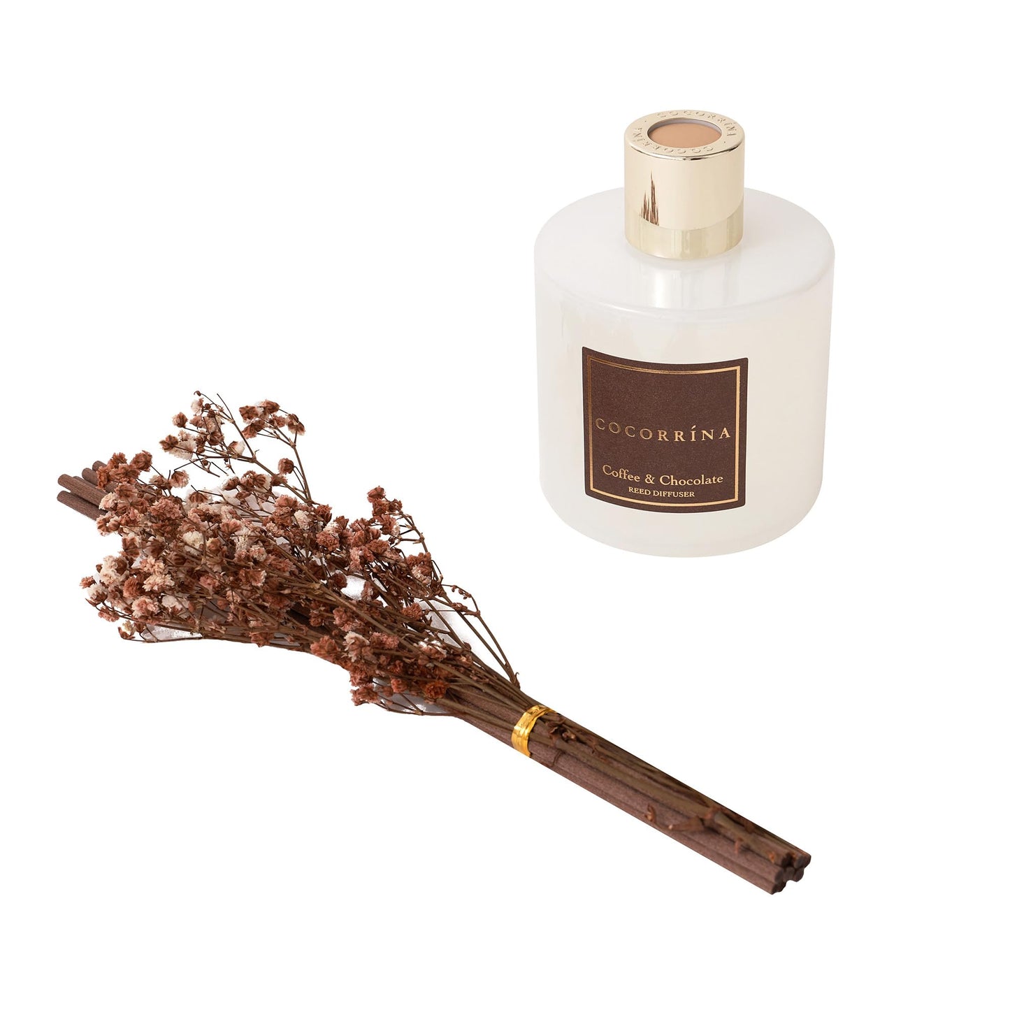 COCORRÍNA Reed Diffuser - Cashmere Vanilla 6.7 fl oz Reed Diffuser for Bedroom Bathroom Home Décor